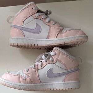 Nike Jordan Kids Pink and Lavender Sneakers